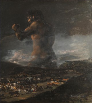 Francisco Goya Painting - The Colossus Francisco de Goya